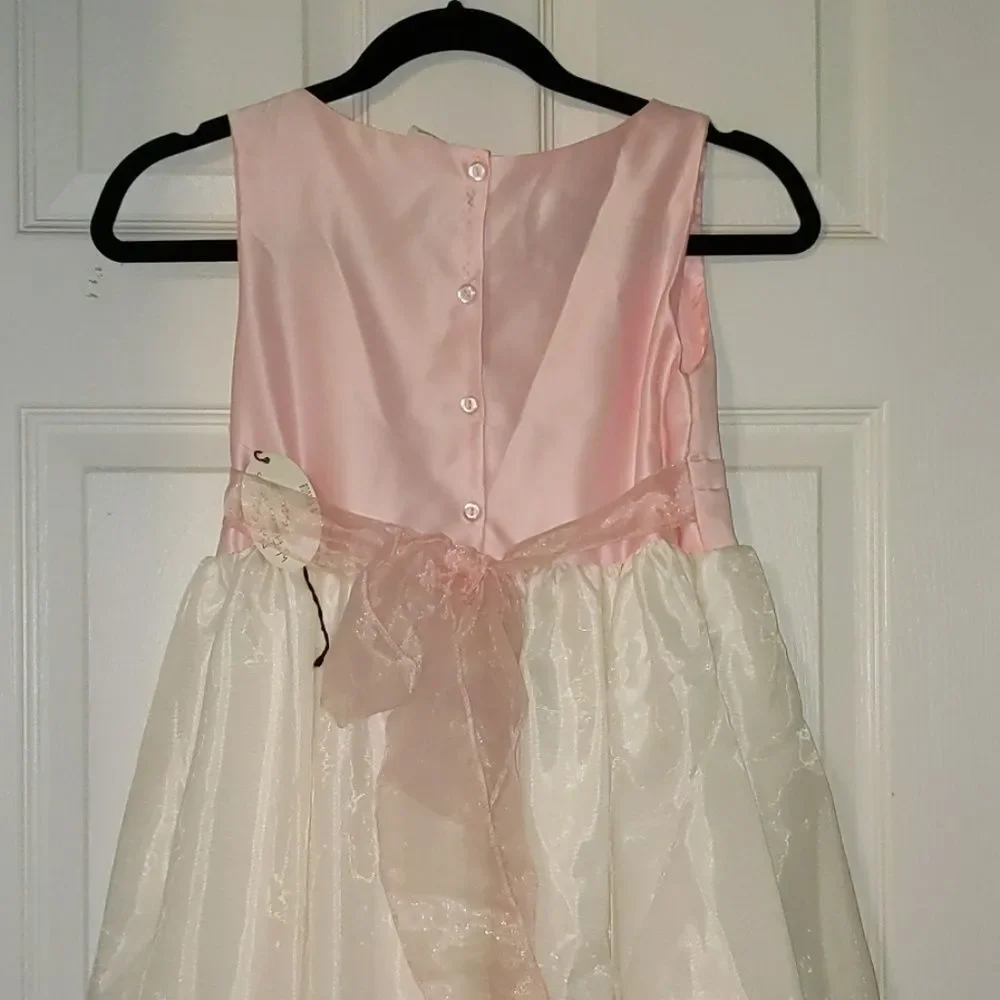 Butterflyxc Inc boutique pink and white  dress Sz